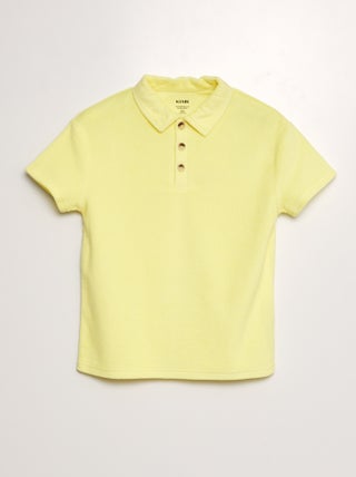 Polo liso de rizo