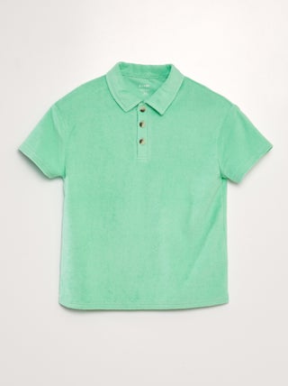 Polo liso de rizo