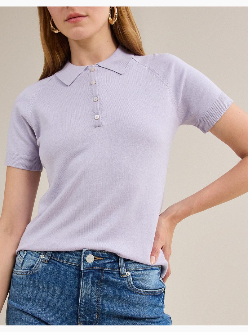 Polo manga corta, MO Fashion Violeta - Kiabi