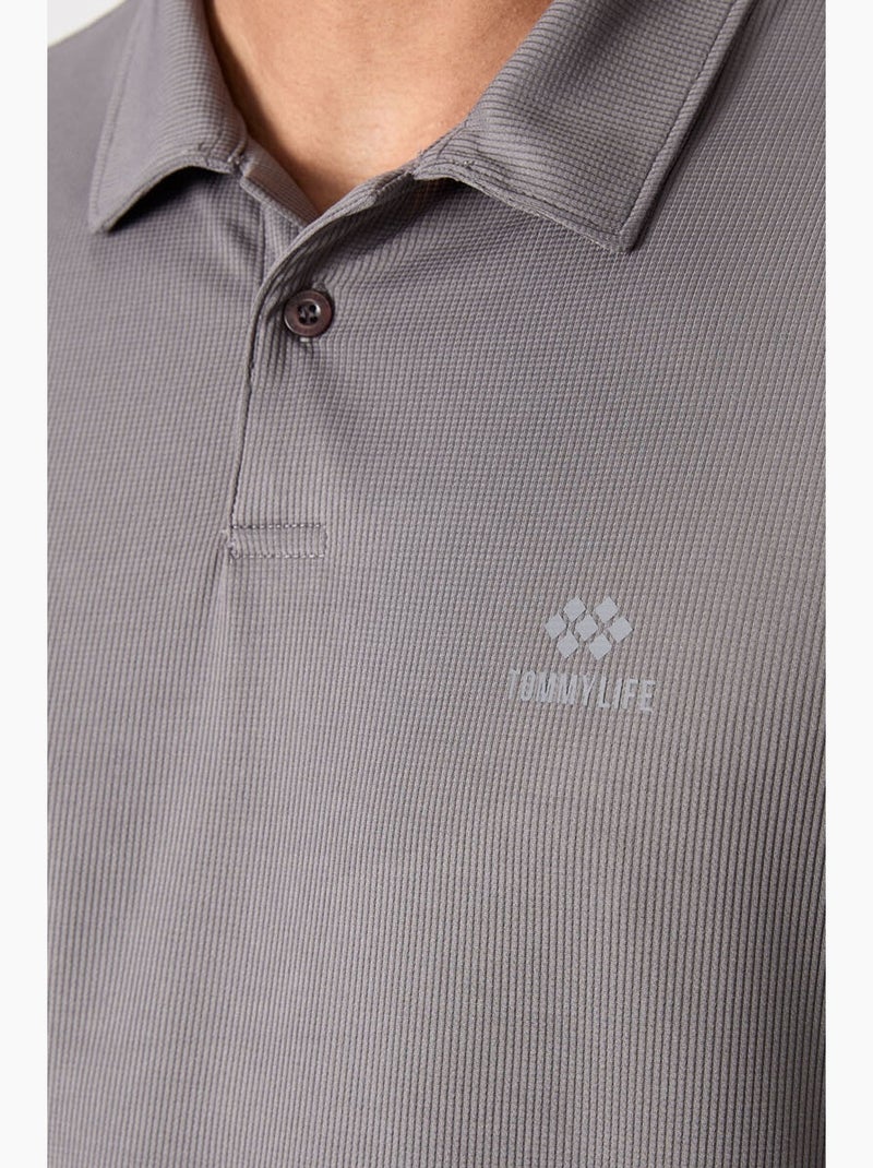 Polo manga corta tommy Gris - Kiabi