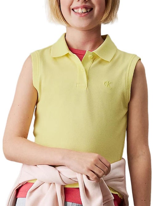 Polo Manga Larga Niña Calvin Klein Jeans - Kiabi Polo Manga Larga Niña Calvin Klein Jeans - Kiabi