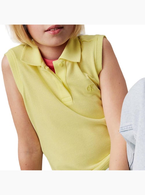 Polo Manga Larga Niña Calvin Klein Jeans - Kiabi Polo Manga Larga Niña Calvin Klein Jeans - Kiabi
