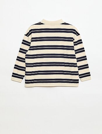 Polo oversize a rayas