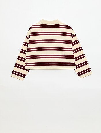 Polo oversize a rayas