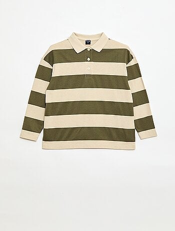 Polo oversize a rayas