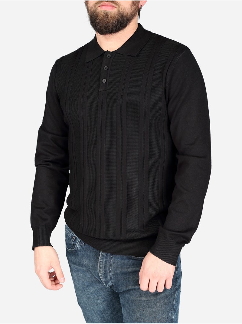 Polo para ponerse - Frilivin Negro - Kiabi