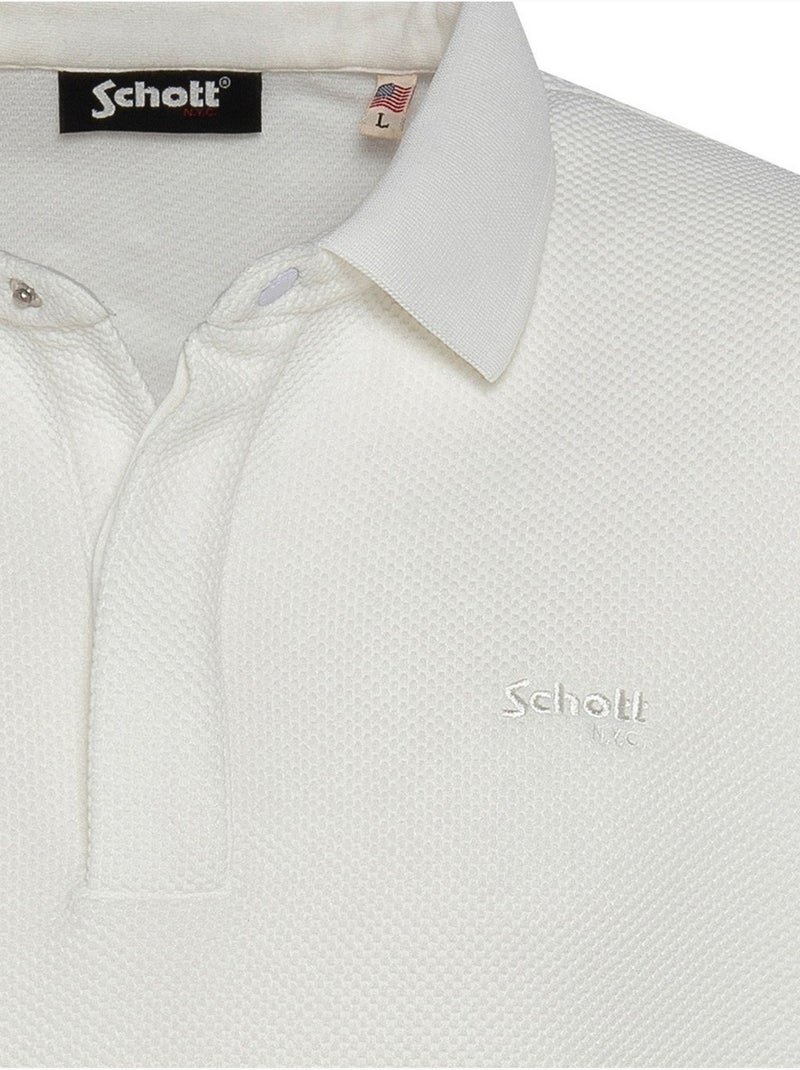 Polo para ponerse - Schott Blanco - Kiabi