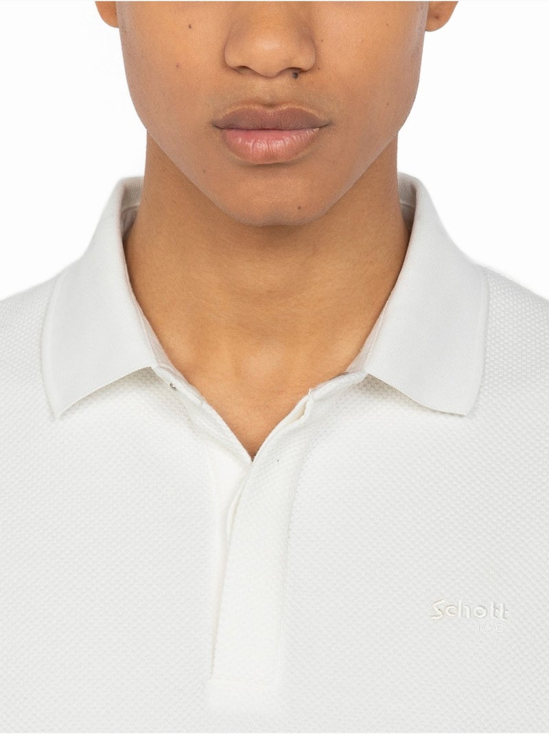 Polo para ponerse - Schott Blanco - Kiabi