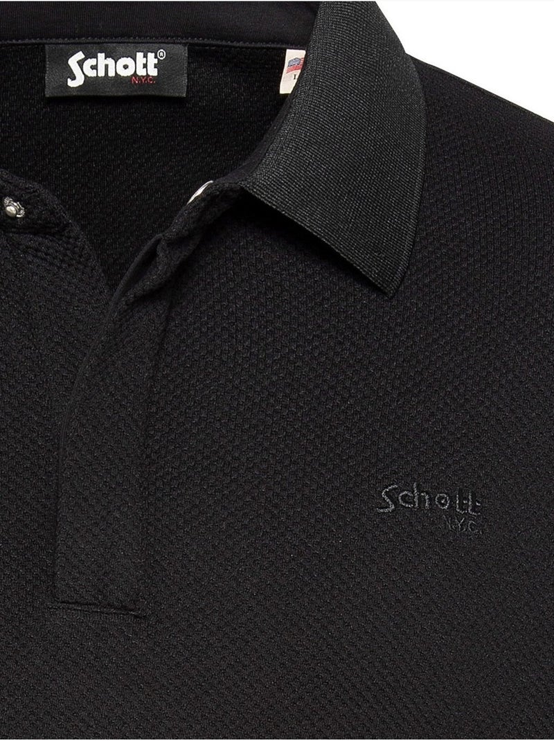 Polo para ponerse - Schott Negro - Kiabi
