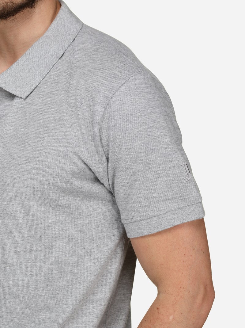 Polo para ponerse - Torrente Gris jaspeado - Kiabi