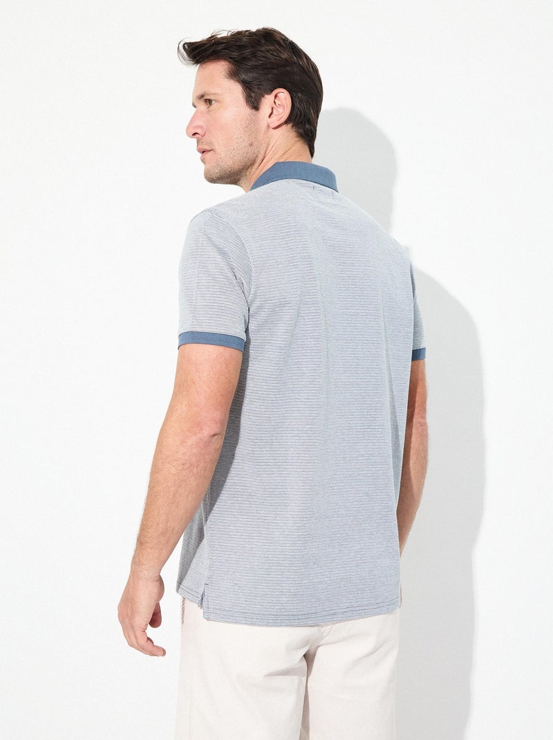 Polo piqué de manga corta, MO Fashion Azul - Kiabi