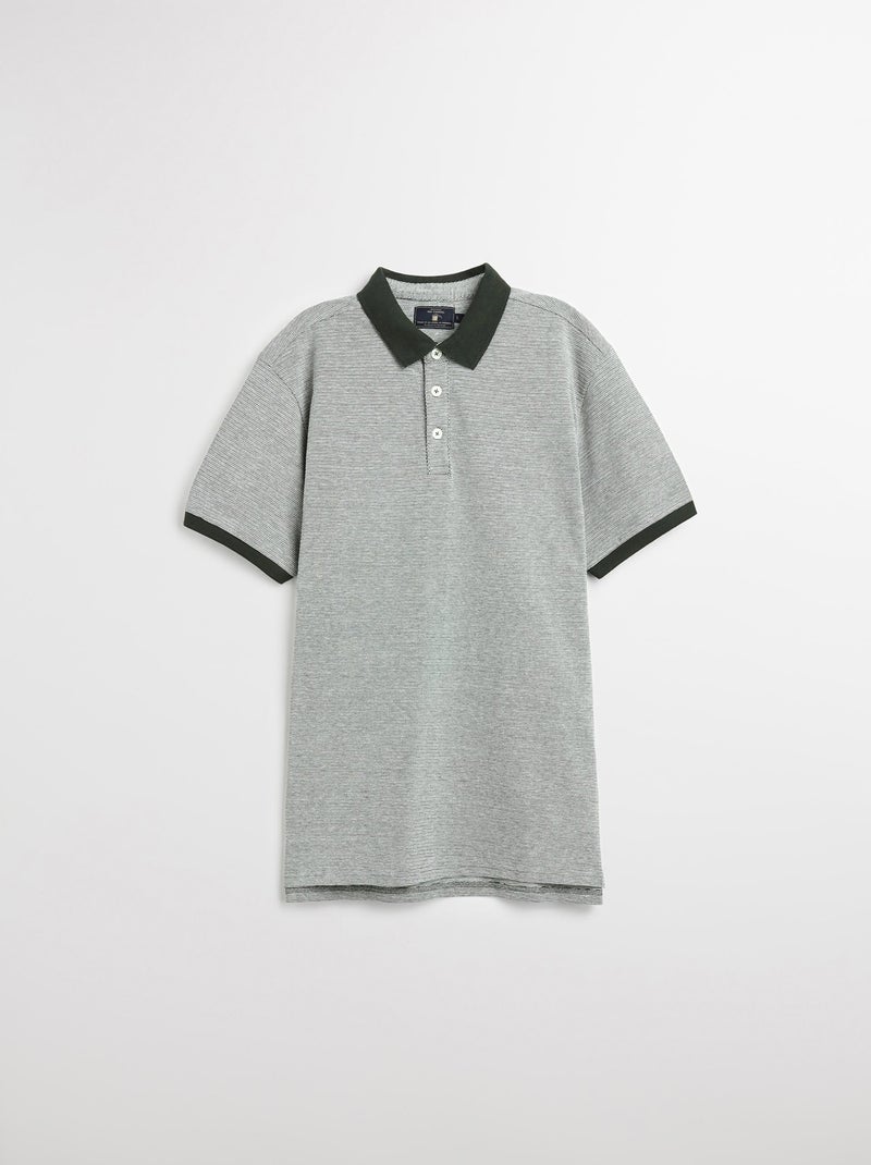 Polo piqué de manga corta, MO Fashion Verde - Kiabi