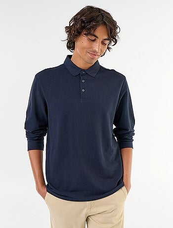 Polo piqué de manga larga