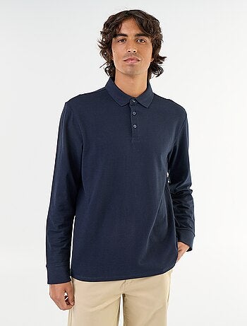Polo piqué de manga larga