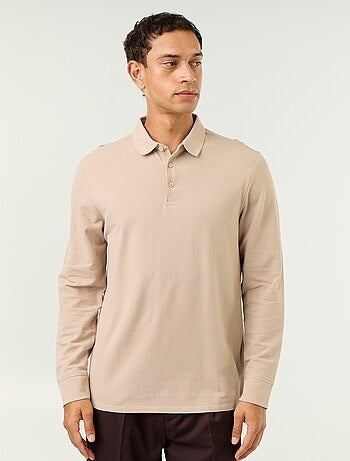 Polo piqué de manga larga