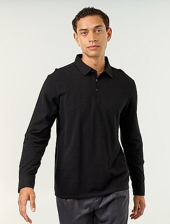 Polo piqué de manga larga