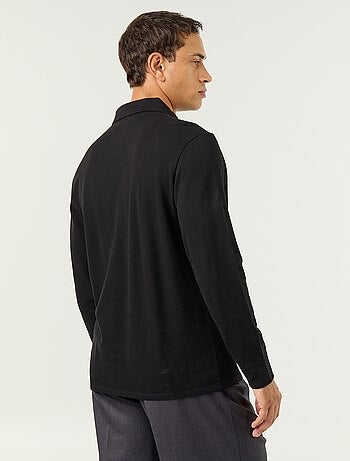 Polo piqué de manga larga