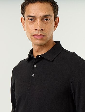 Polo piqué de manga larga