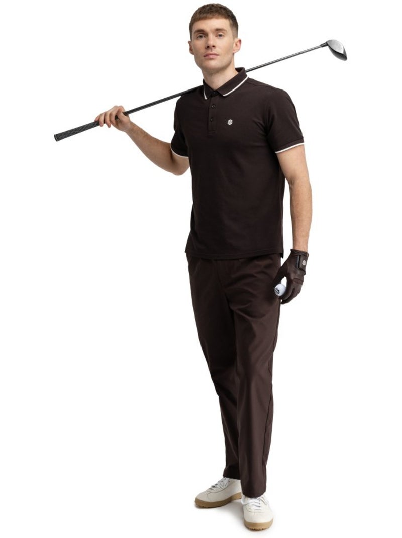 Polo piqué golf hombre golf hombre pinehurst dark Marrón - Kiabi