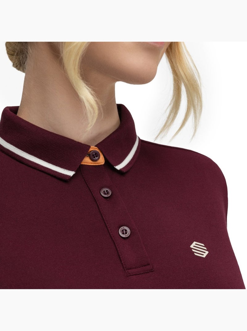Polo piqué golf mujer golf mujer valderrama-w cherry Rojo - Kiabi