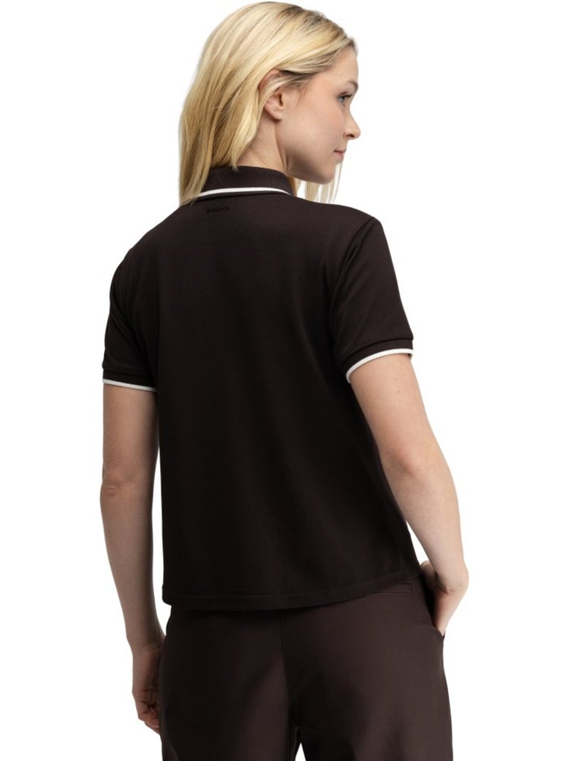Polo piqué golf mujer golf mujer valderrama-w dark Marrón - Kiabi