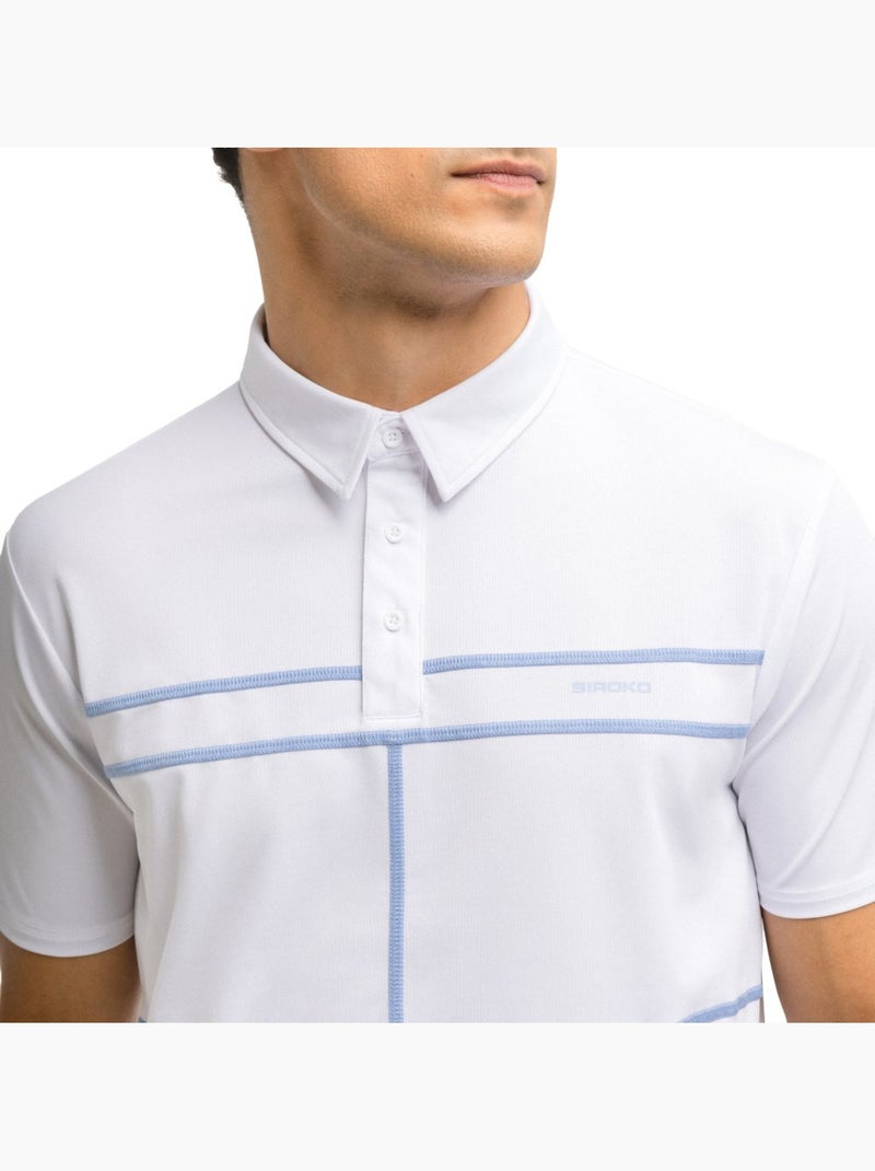 Polo piqué tenis hombre tenis hombre slice Blanco - Kiabi
