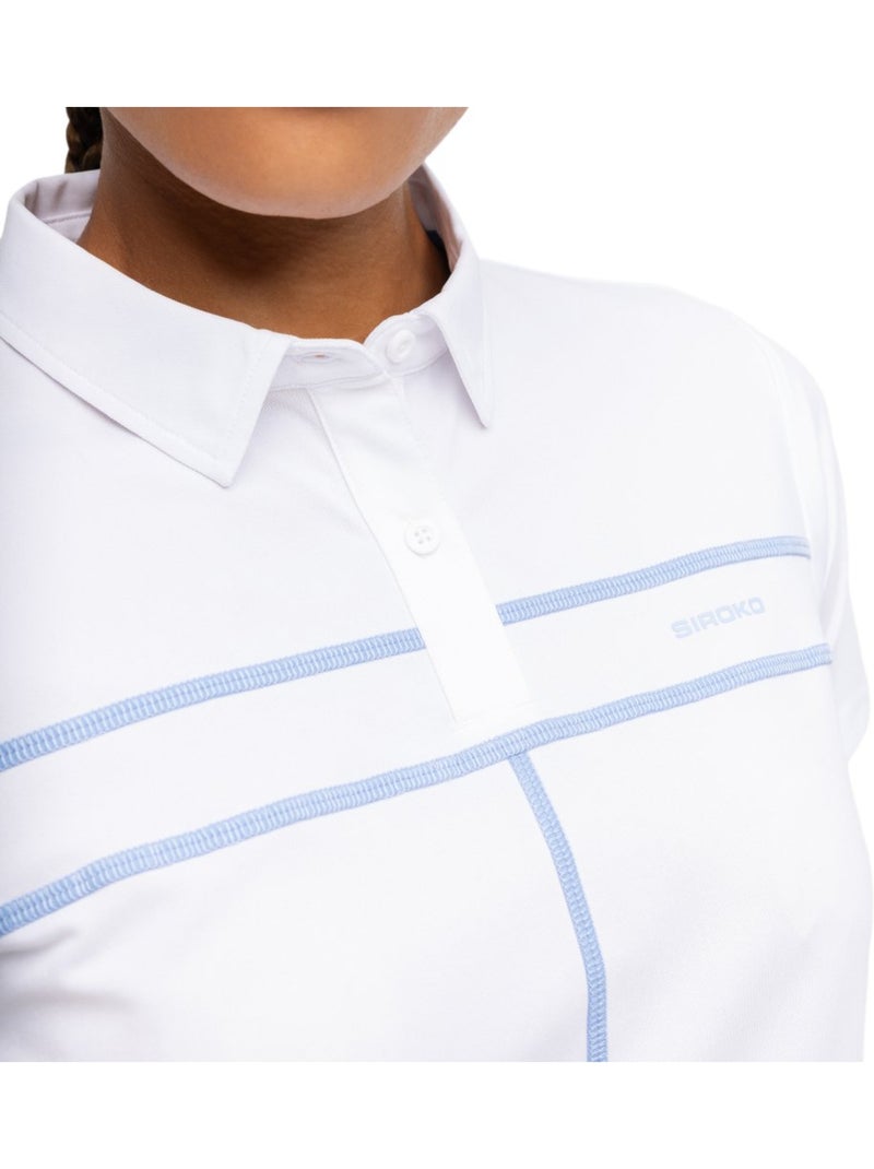 Polo piqué tenis mujer tenis mujer court Blanco - Kiabi