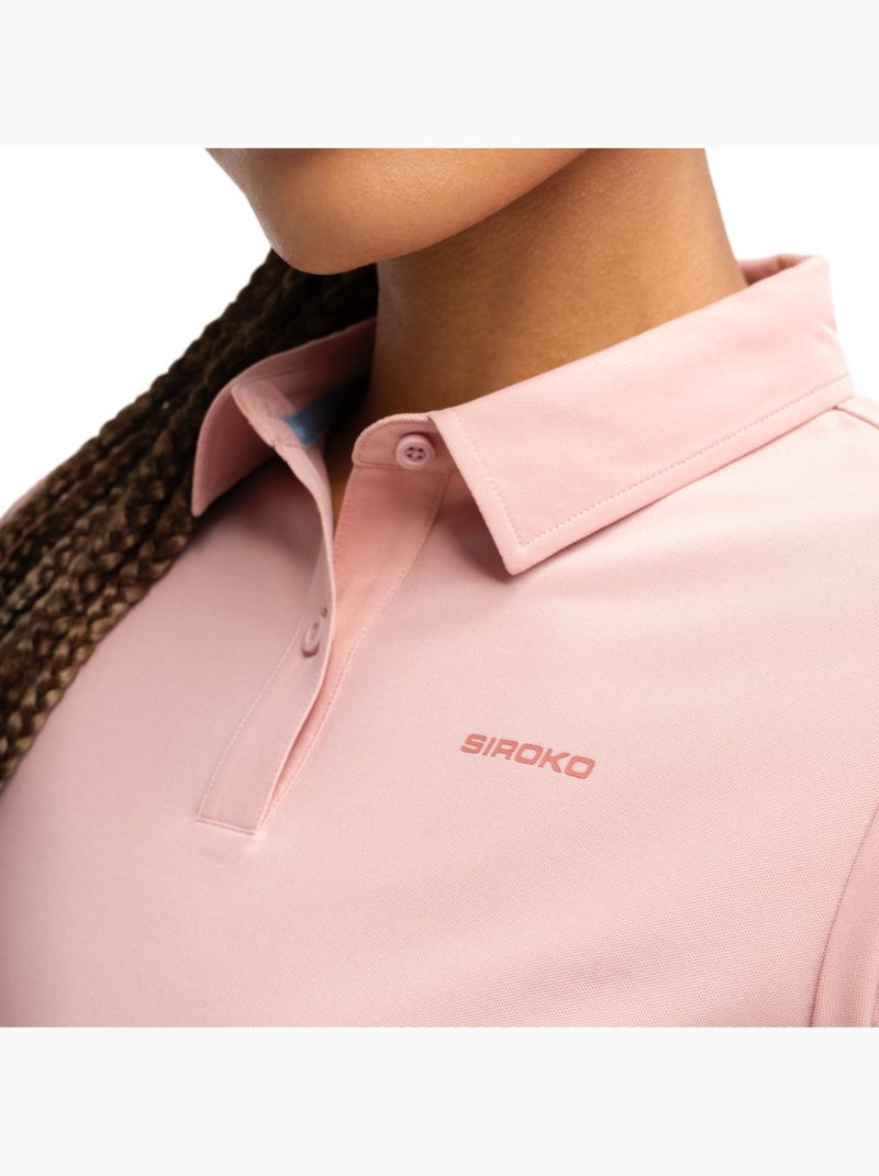 Polo piqué tenis mujer tenis mujer court Rosa - Kiabi