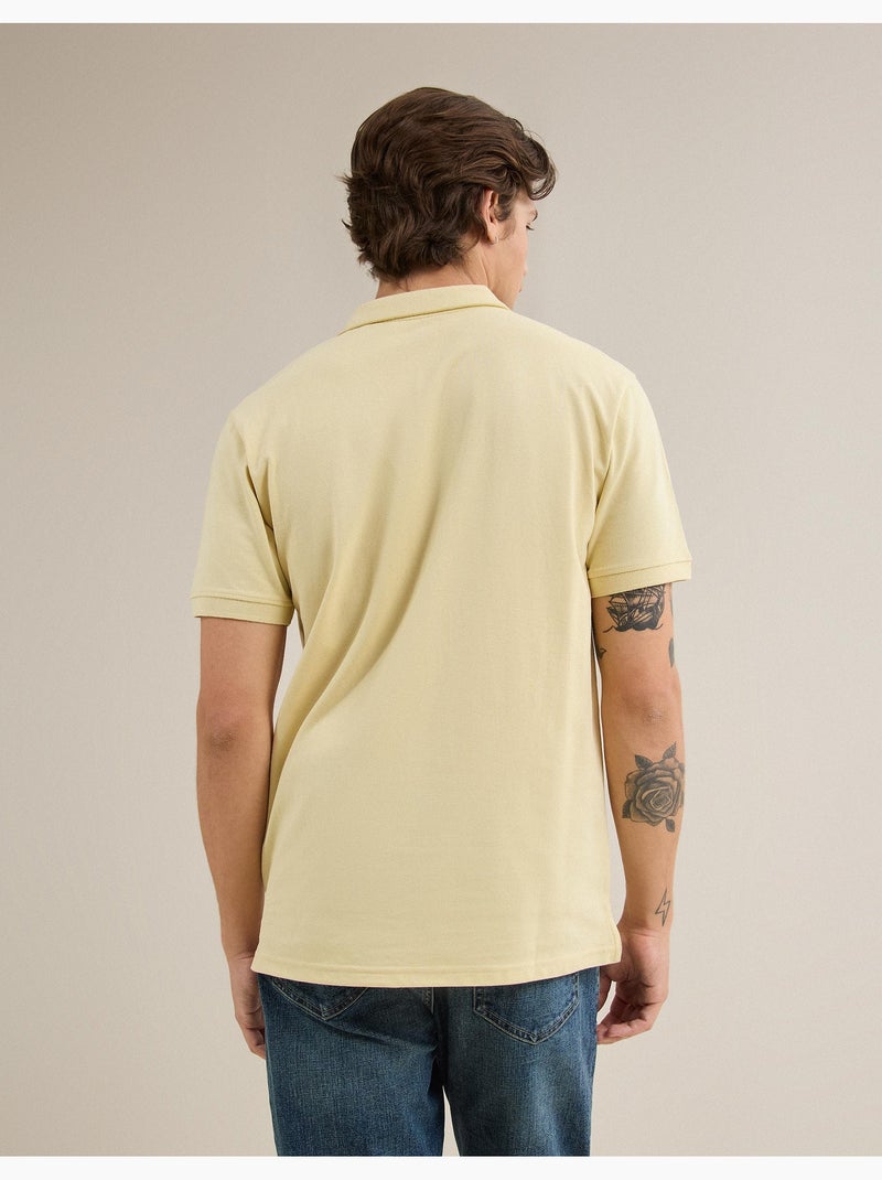 Polo piquet, mo fashion Amarillo - Kiabi
