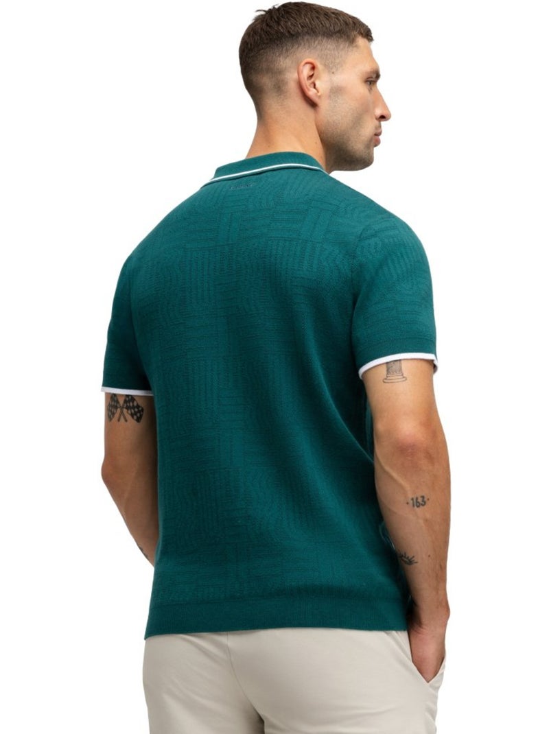 Polo punto golf hombre golf hombre trevino teal Verde - Kiabi