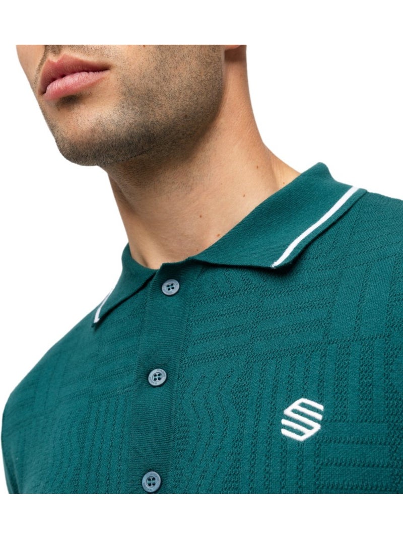 Polo punto golf hombre golf hombre trevino teal Verde - Kiabi