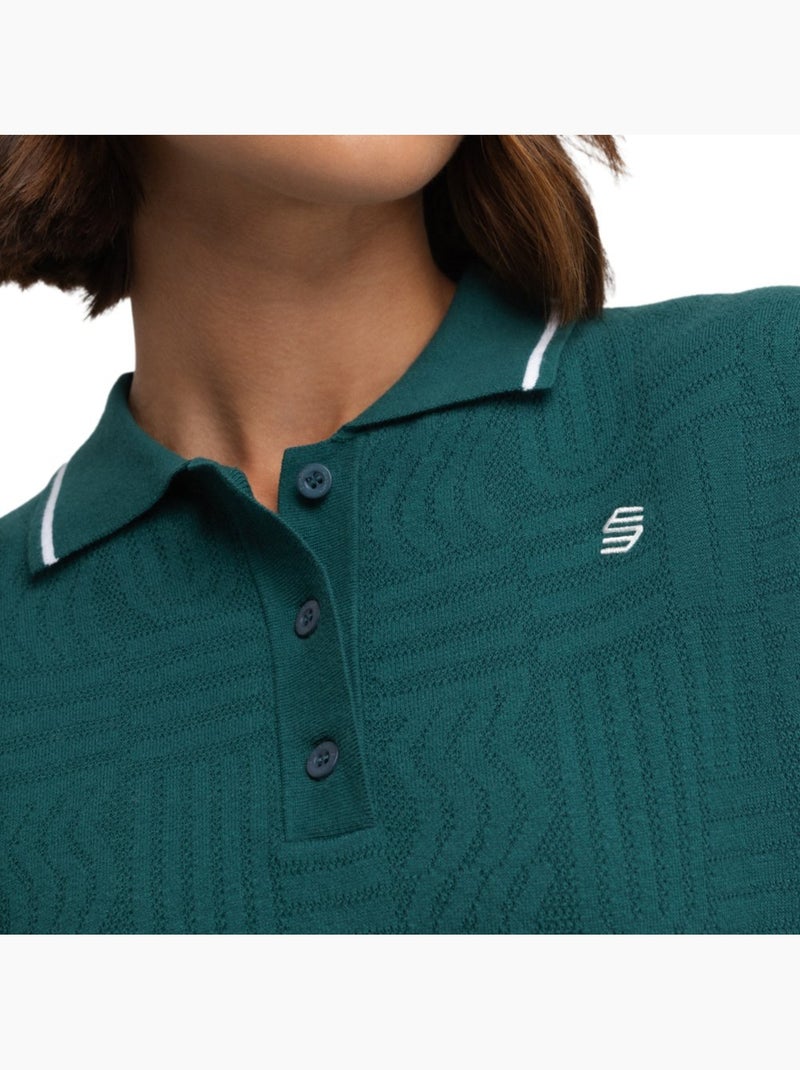 Polo punto golf mujer golf mujer hazard teal Verde - Kiabi