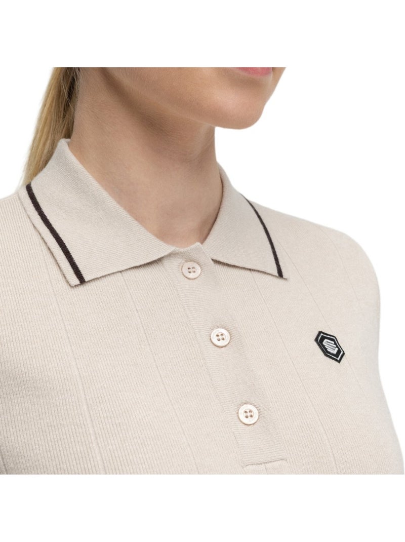 Polo punto golf mujer golf mujer hazard-w sand Beige - Kiabi