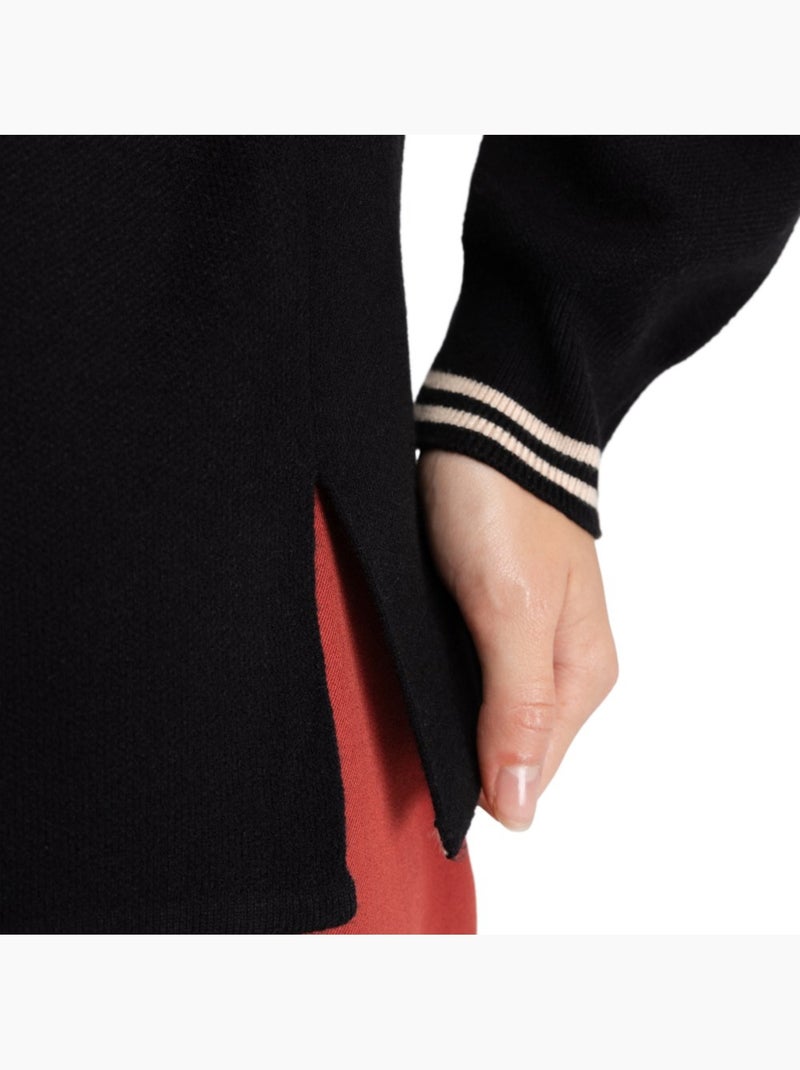 Polo punto manga larga mujer mujer verelle-w Negro - Kiabi