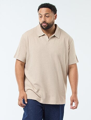 Polo regular de algodón liso