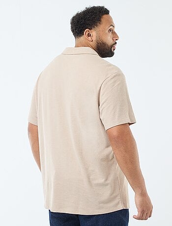 Polo regular de algodón liso