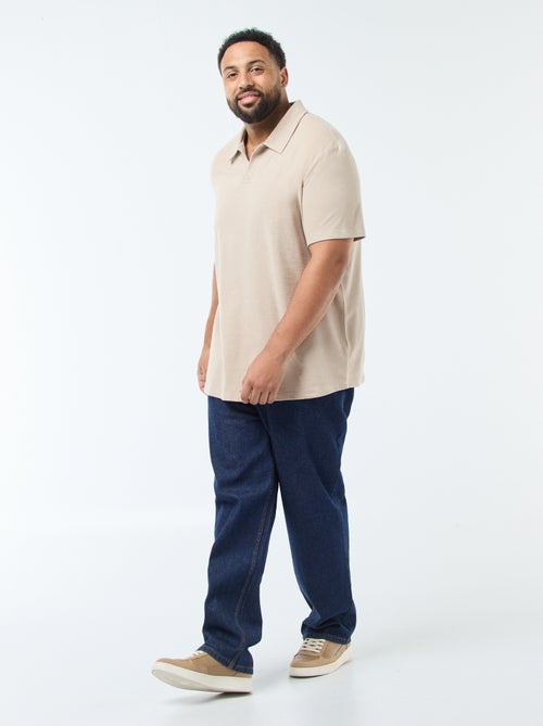 Polo regular de algodón liso - Kiabi