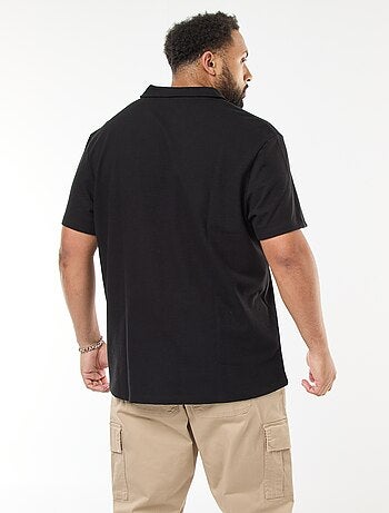 Polo regular de algodón liso