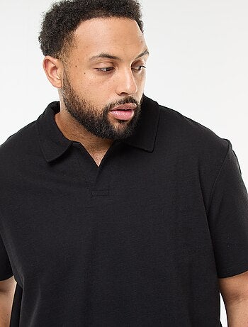 Polo regular de algodón liso