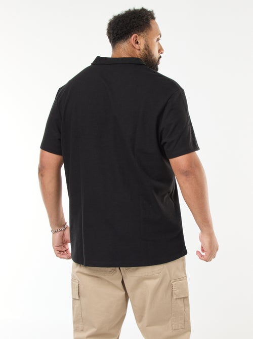 Polo regular de algodón liso - Kiabi