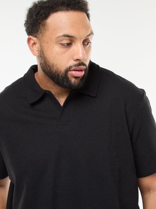 Polo regular de algodón liso - Kiabi