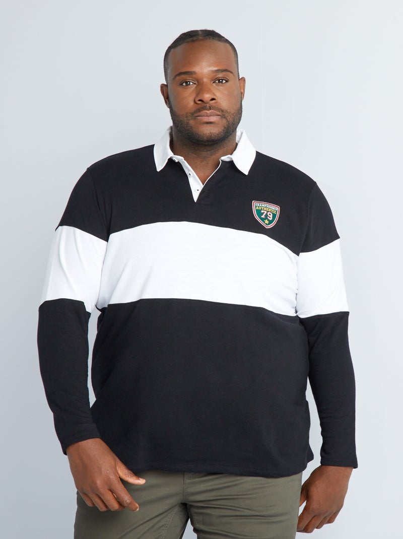 Polo rugby NEGRO - Kiabi