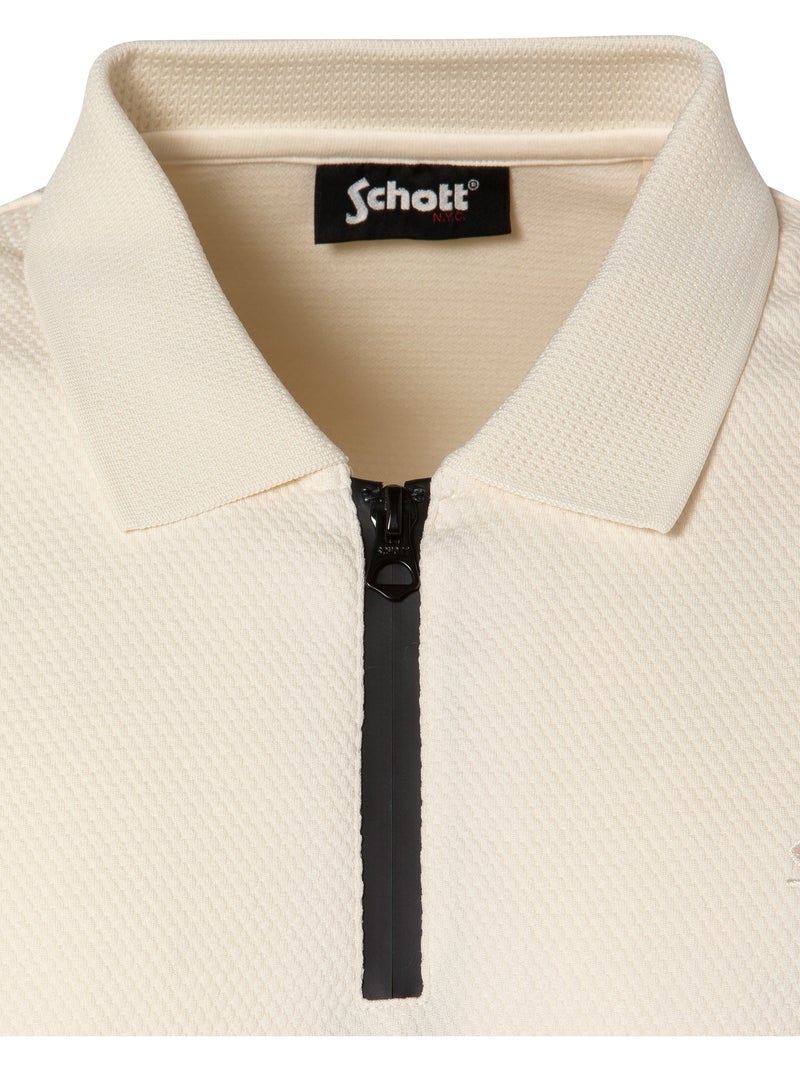 Polo Schott sin cierre / tipo slip-on Blanco roto - Kiabi