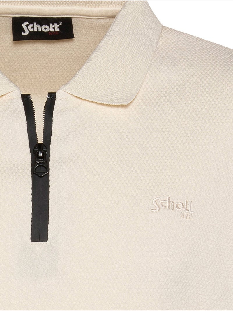 Polo Schott sin cierre / tipo slip-on Blanco roto - Kiabi