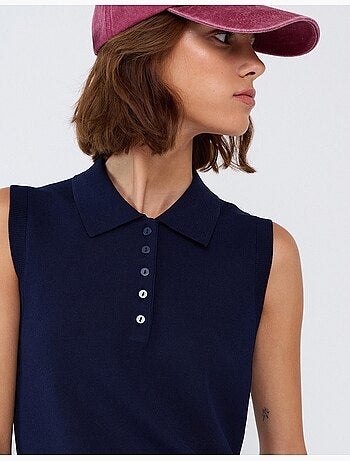 Polo sin mangas, mo fashion