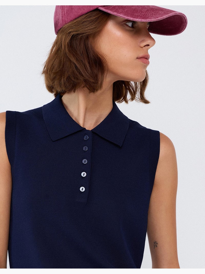 Polo sin mangas, mo fashion Azul - Kiabi
