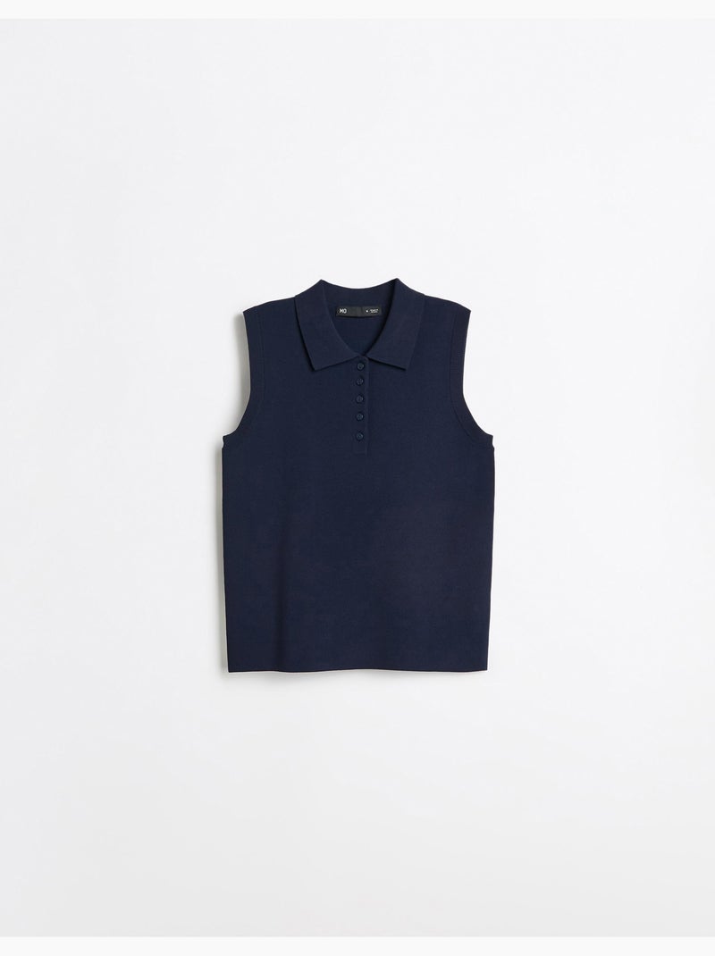 Polo sin mangas, mo fashion Azul - Kiabi