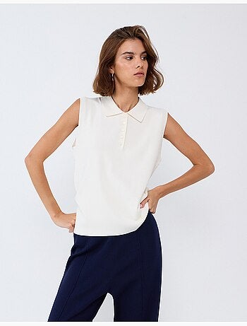 Polo sin mangas, mo fashion