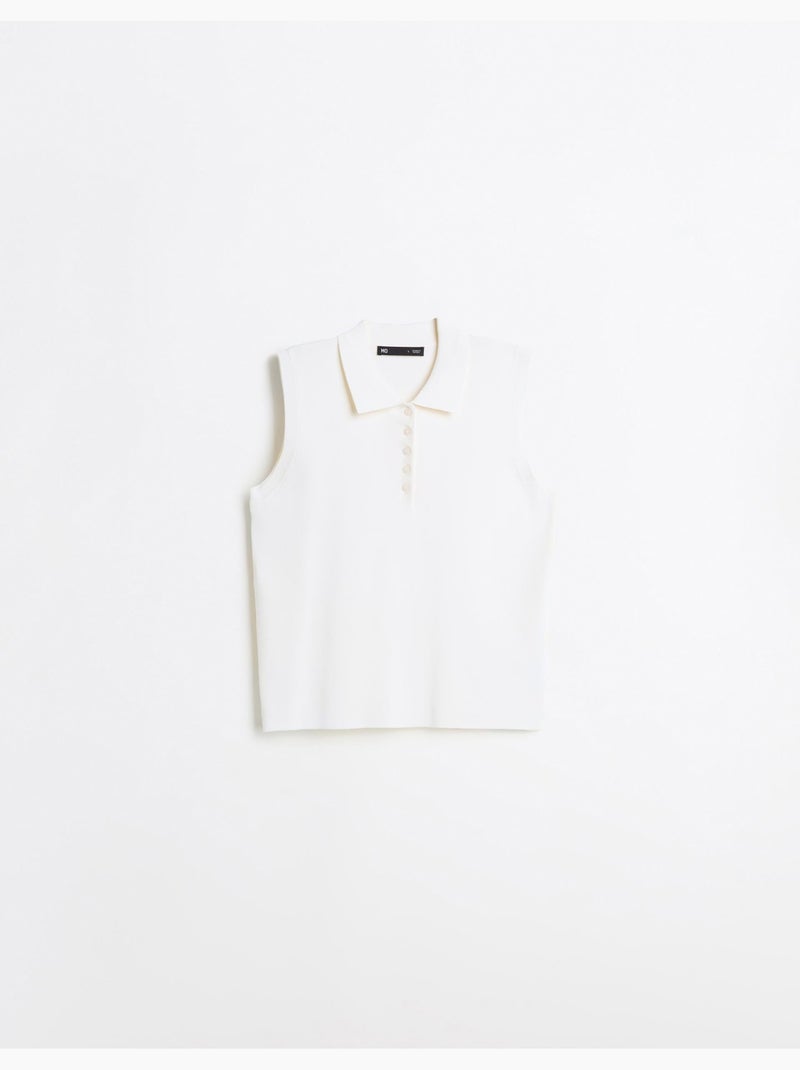 Polo sin mangas, mo fashion Beige - Kiabi