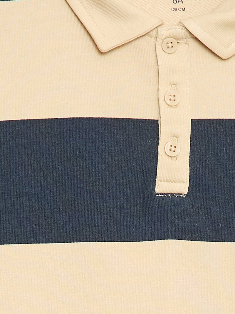 Polo sudadera a rayas Azul - Kiabi
